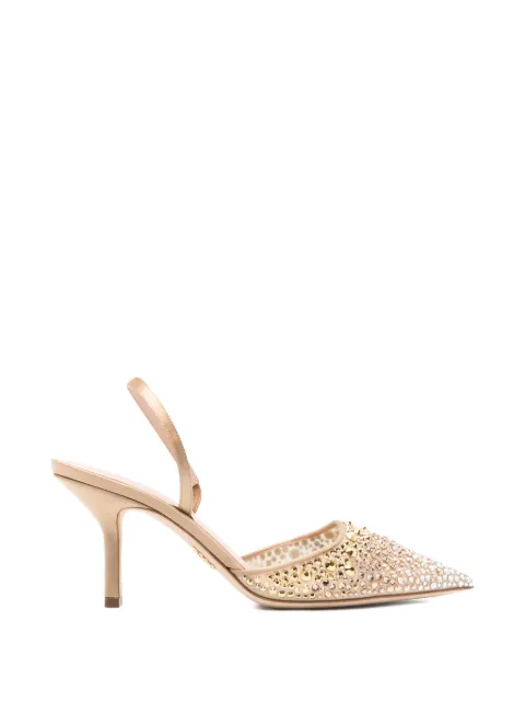 Rodo crystal-embellished slingback pumps