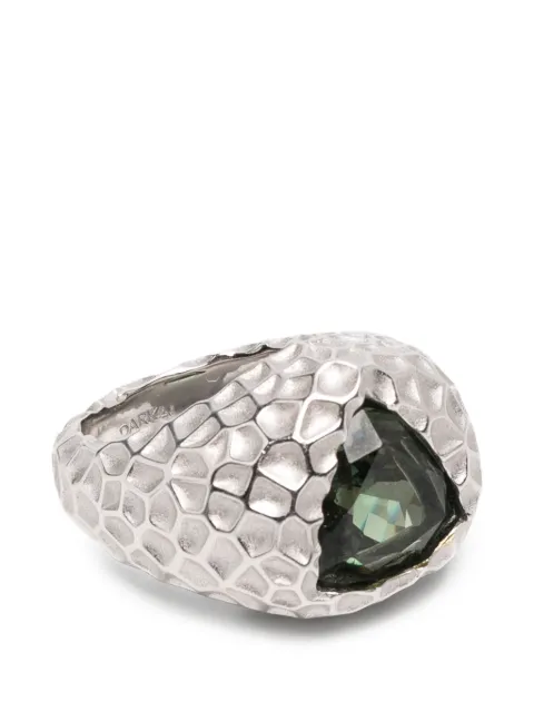 DARKAI hammered-effect trillion-cut ring