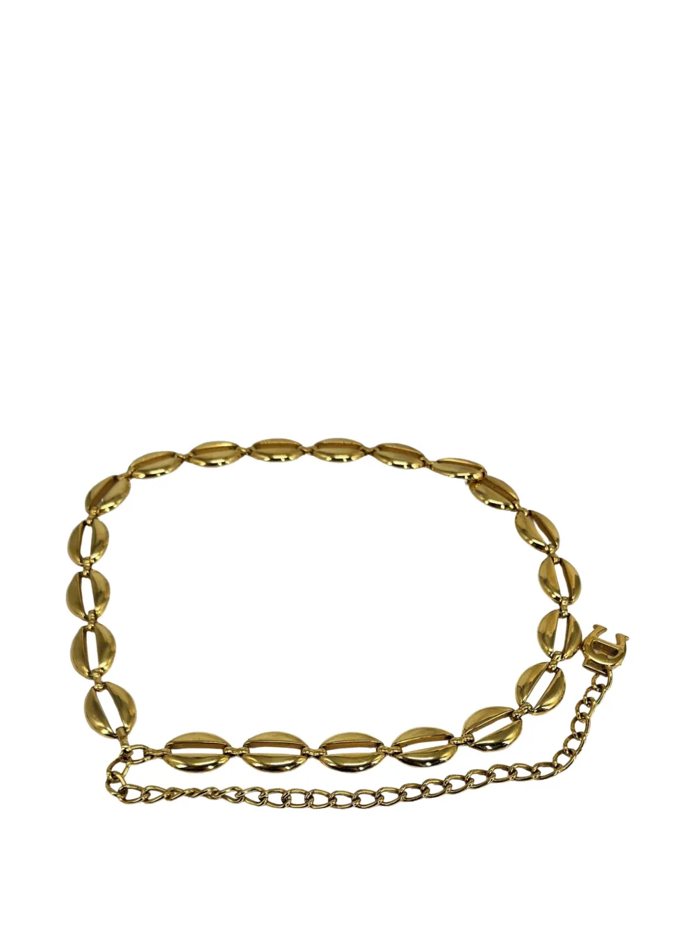 Madison 1970-1980s disc-link chain belt - Oro