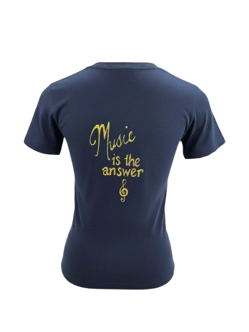 Madison.Maison x On Off Essentials Music is het antwoord T-shirt Blauw