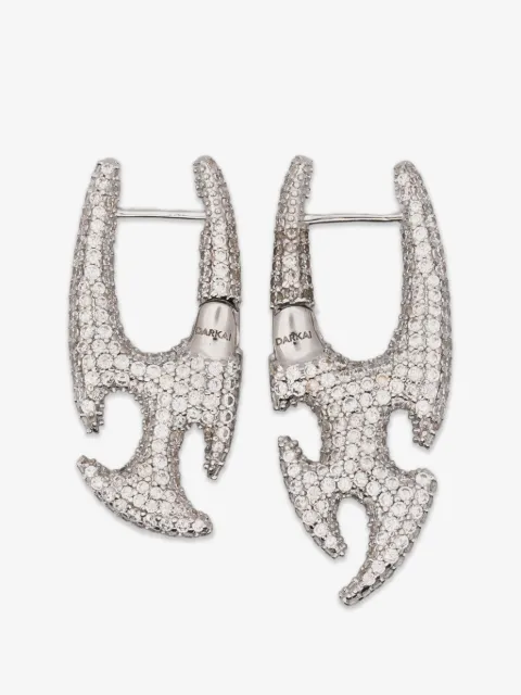 DARKAI boucles d'oreilles serties de cristaux