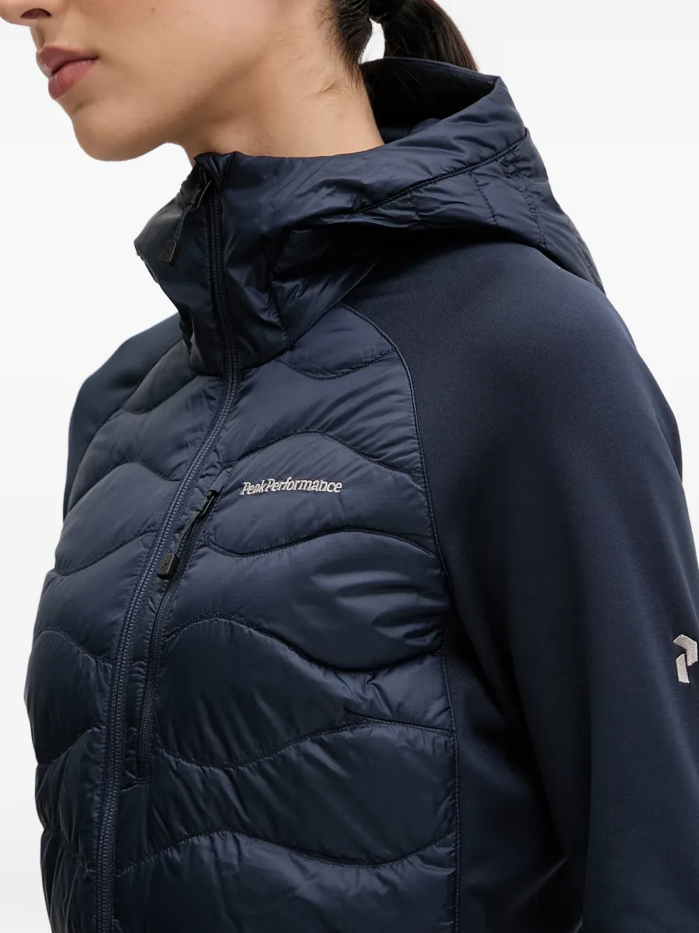 Peak Performance Helium gewatteerd jack met capuchon Blauw