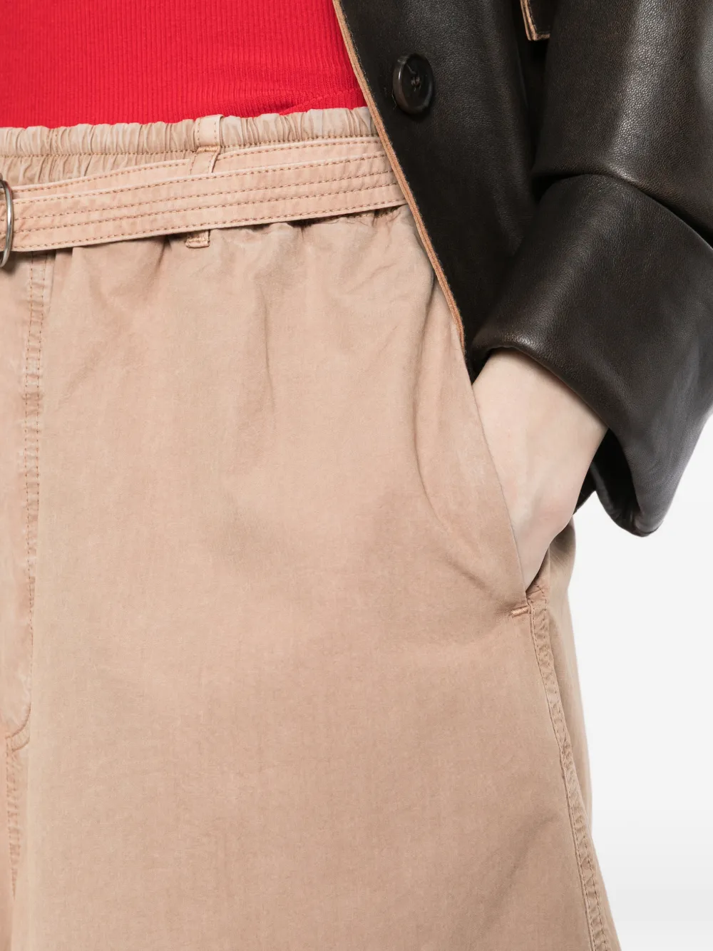 Marni Shorts met wijde pijpen Beige