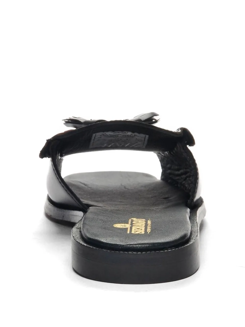 Sebago tassel-detail leather slides Zwart