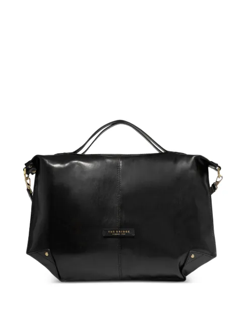 The Bridge tote con placa del logo