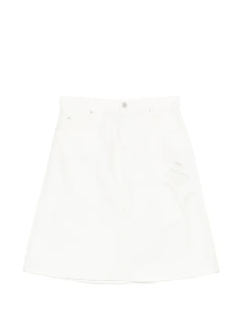 Marni falda con bordado floral