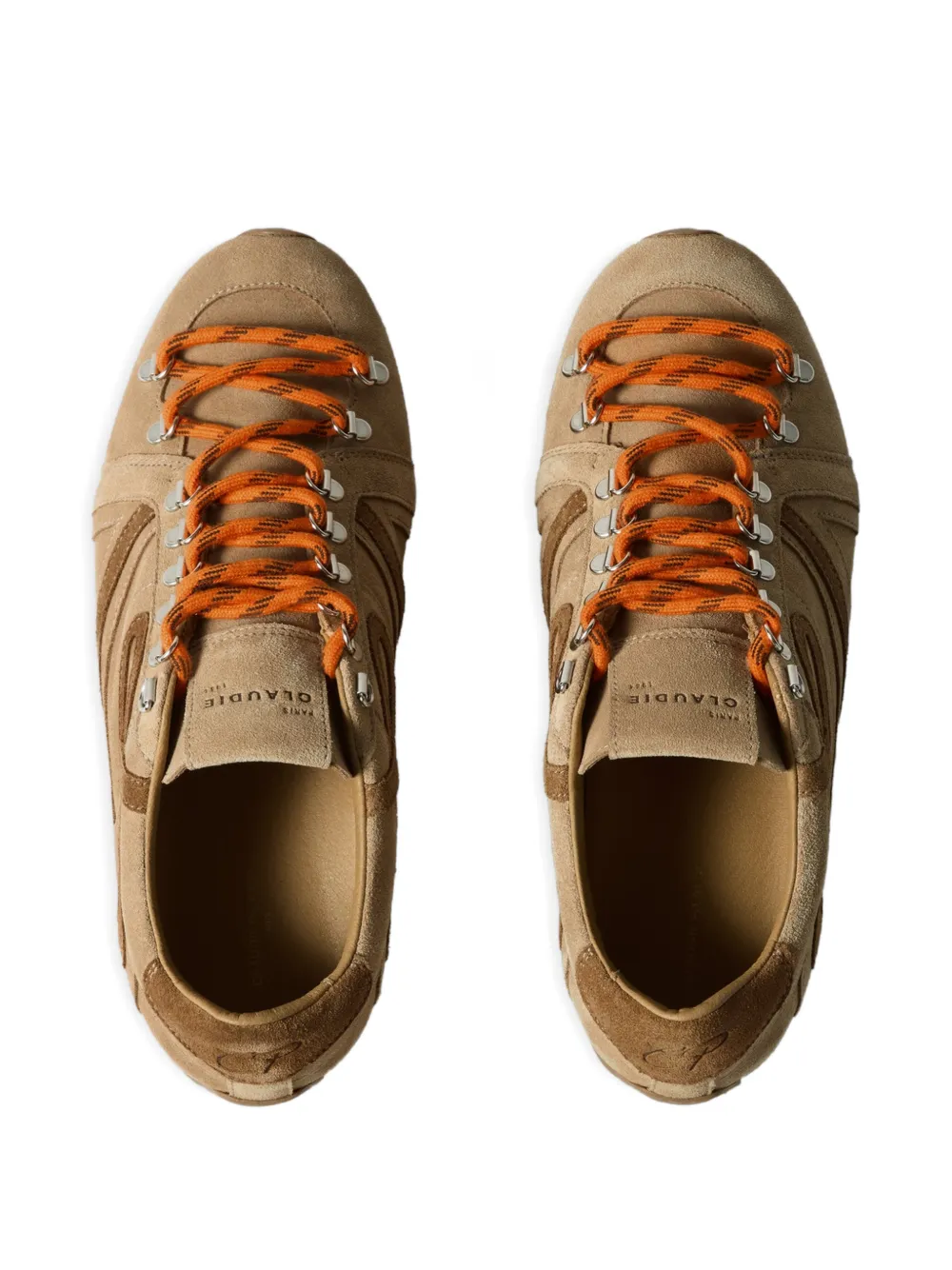 Claudie Pierlot Swing suede sneakers Beige