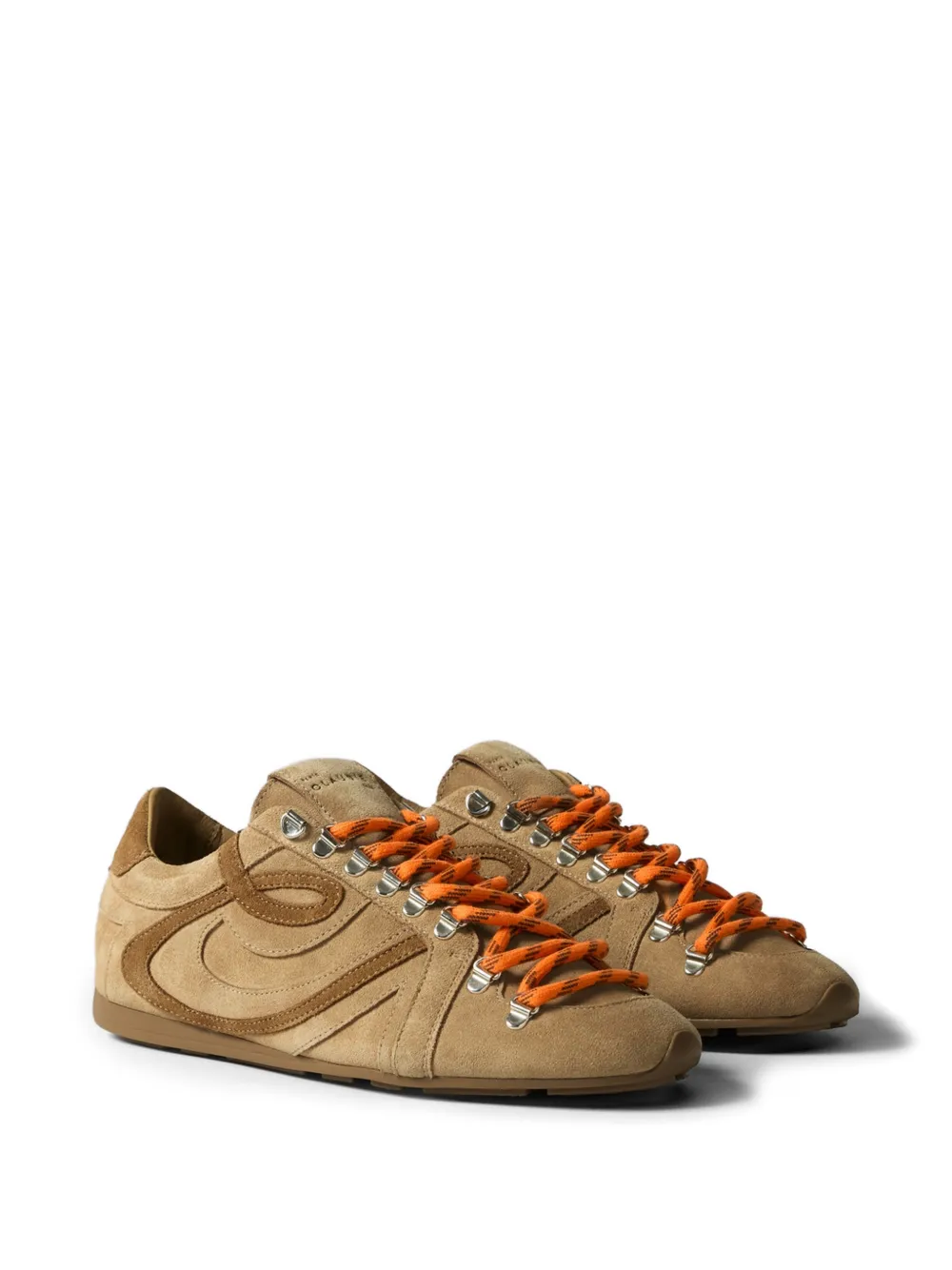 Claudie Pierlot Swing suede sneakers Beige