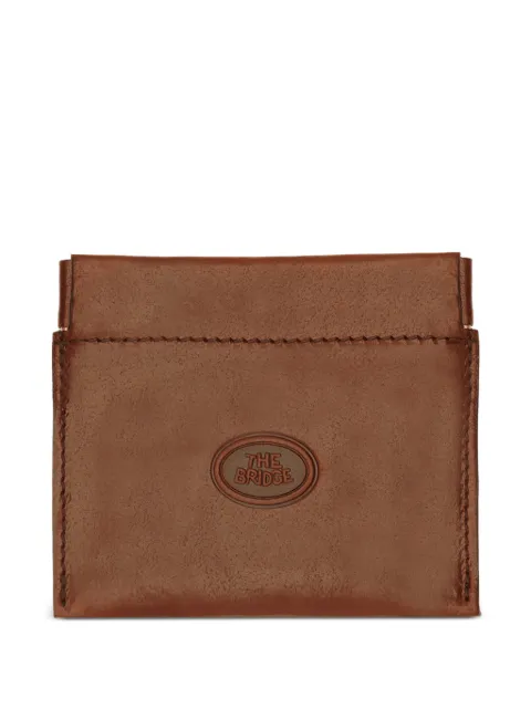 The Bridge logo-embossed leather coin purse