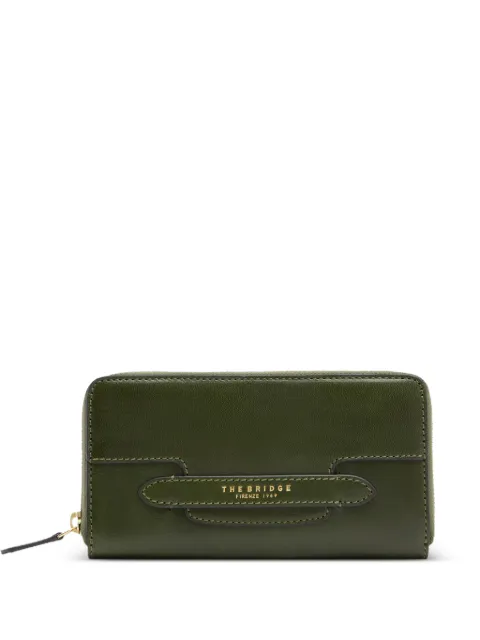 The Bridge leather zip-around wallet