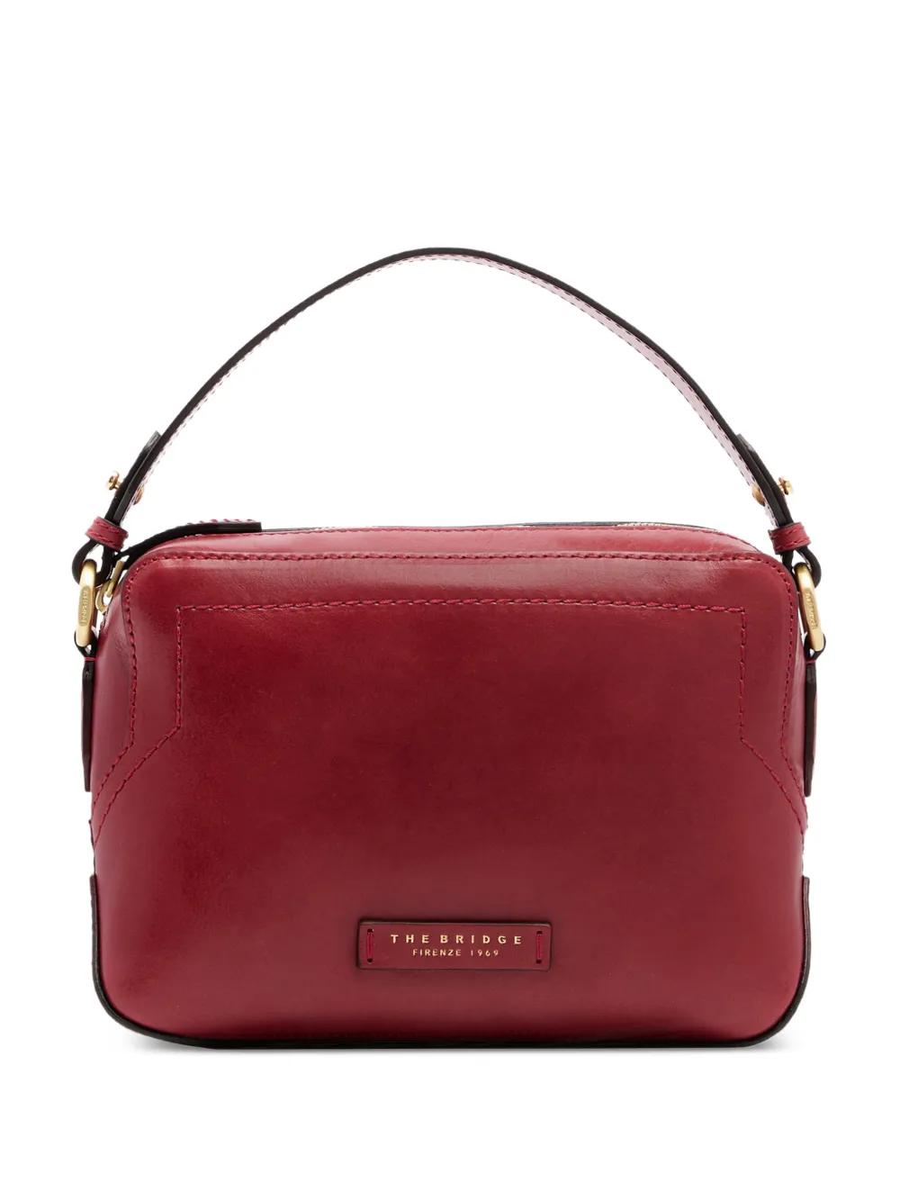 The Bridge leather tote bag - Rosso
