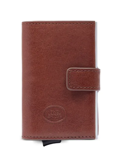 The Bridge logo-debossed leather card holder