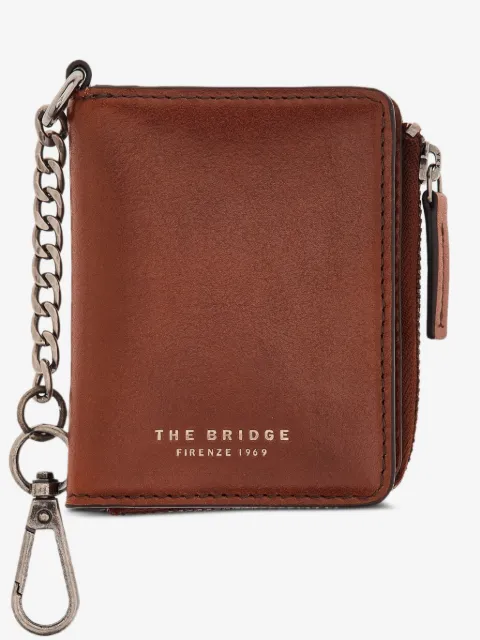 The Bridge chain-link leather wallet