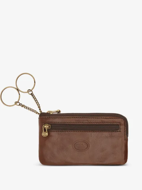 The Bridge logo-embossed zip-fastening key holder