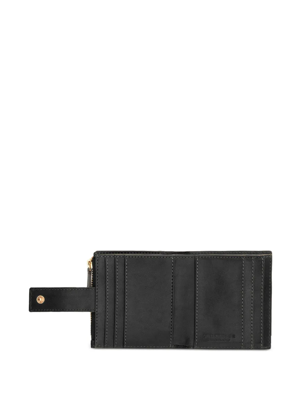The Bridge Lucrezia leren portemonnee met logoprint Zwart