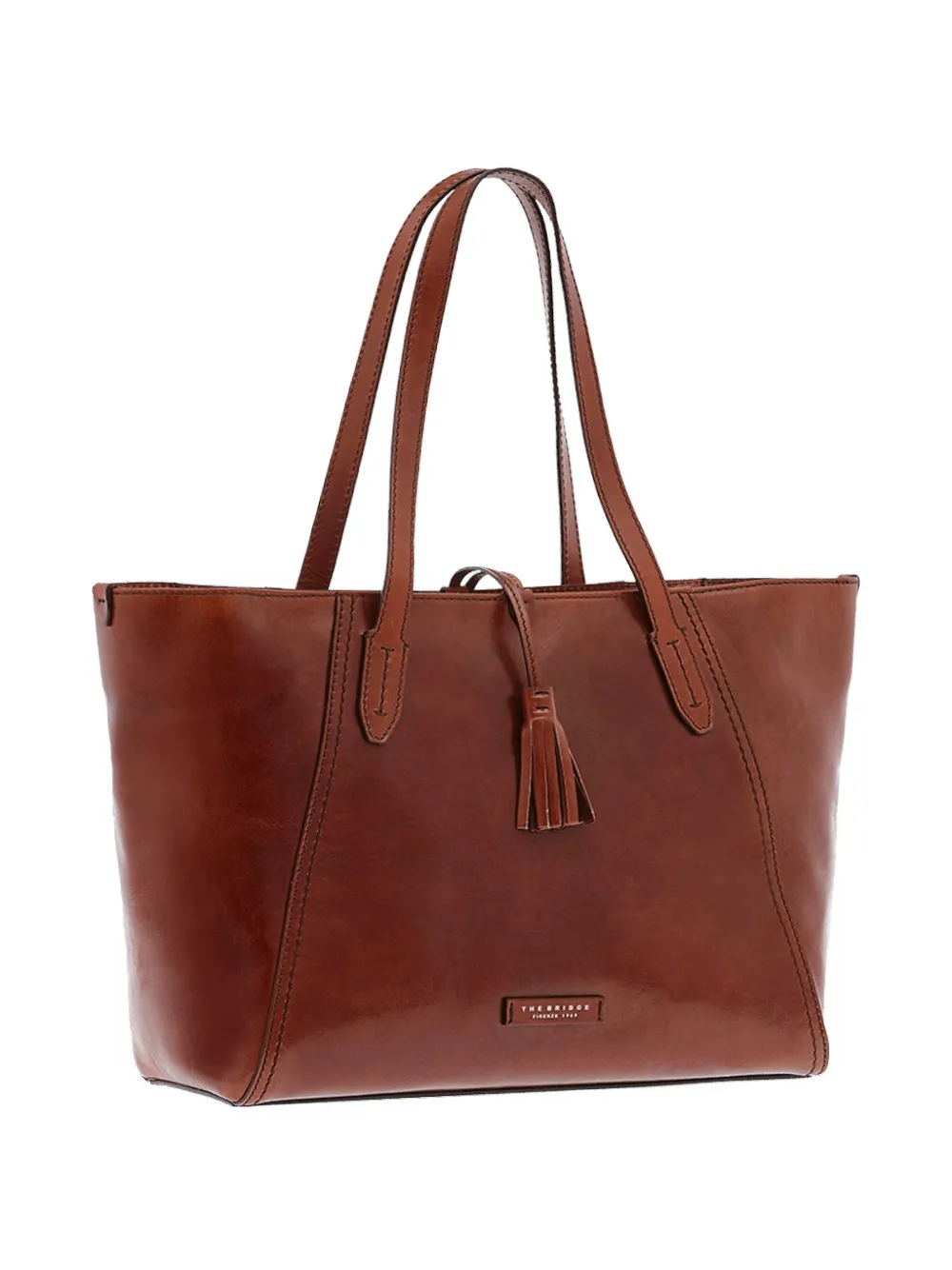 The Bridge Florentin Tote Bag mit Quastendetail - Braun