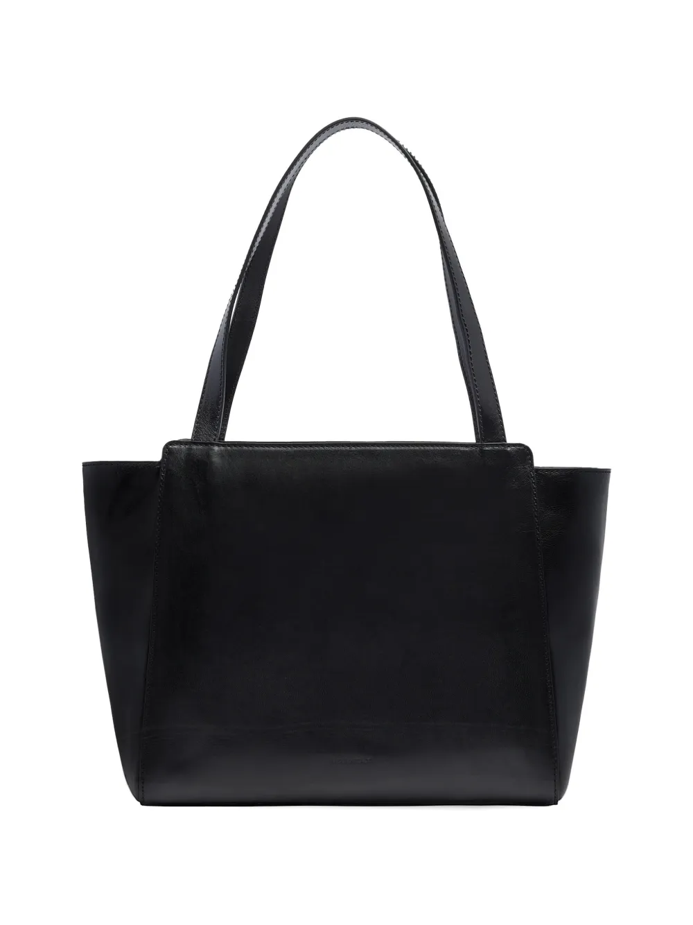 The Bridge Leren shopper Zwart