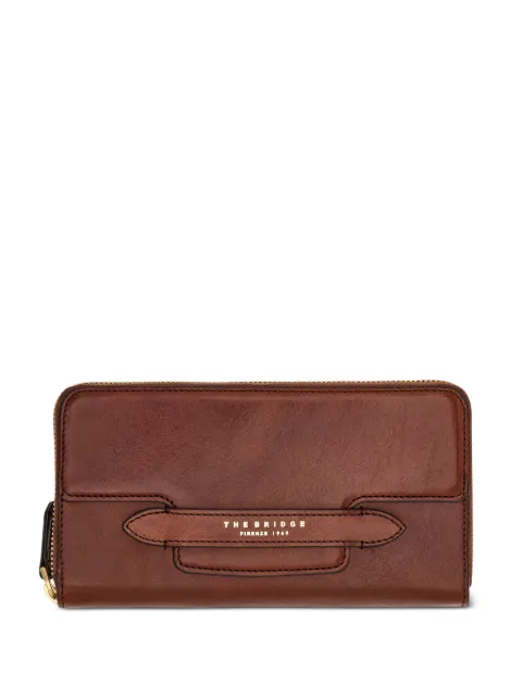 The Bridge logo-print zip-around wallet