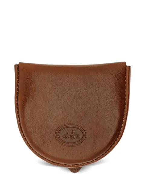 The Bridge logo-debossed leather coin purse