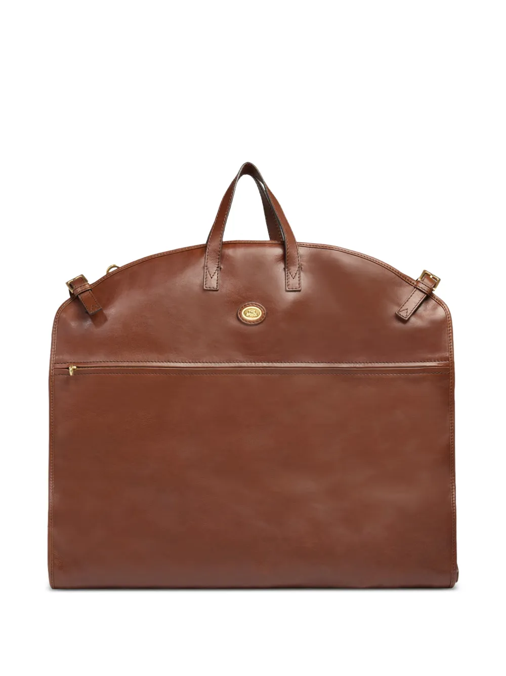 The Bridge leather garment bag - Marrone