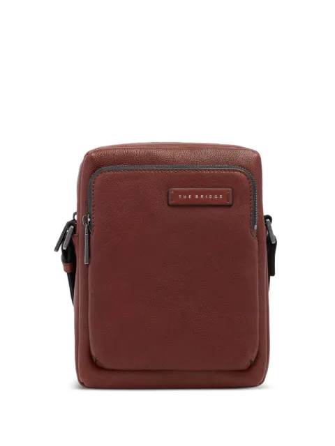 The Bridge zip-fastening leather messenger bag