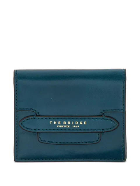 The Bridge logo-print leather wallet