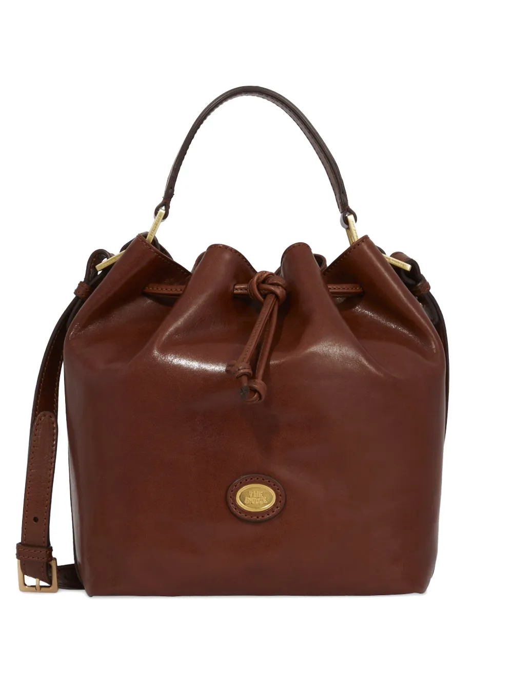 The Bridge Borsa in pelle con coulisse - Marrone