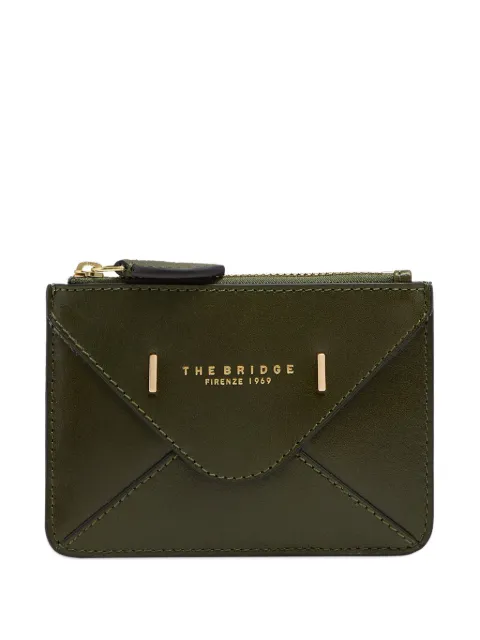 The Bridge zip-fastening leather card holder