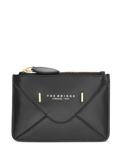 The Bridge zip-fastening leather card holder