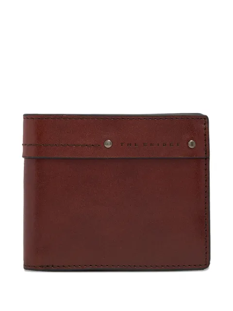 The Bridge logo leather wallet