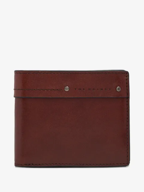The Bridge cartera de piel con logo