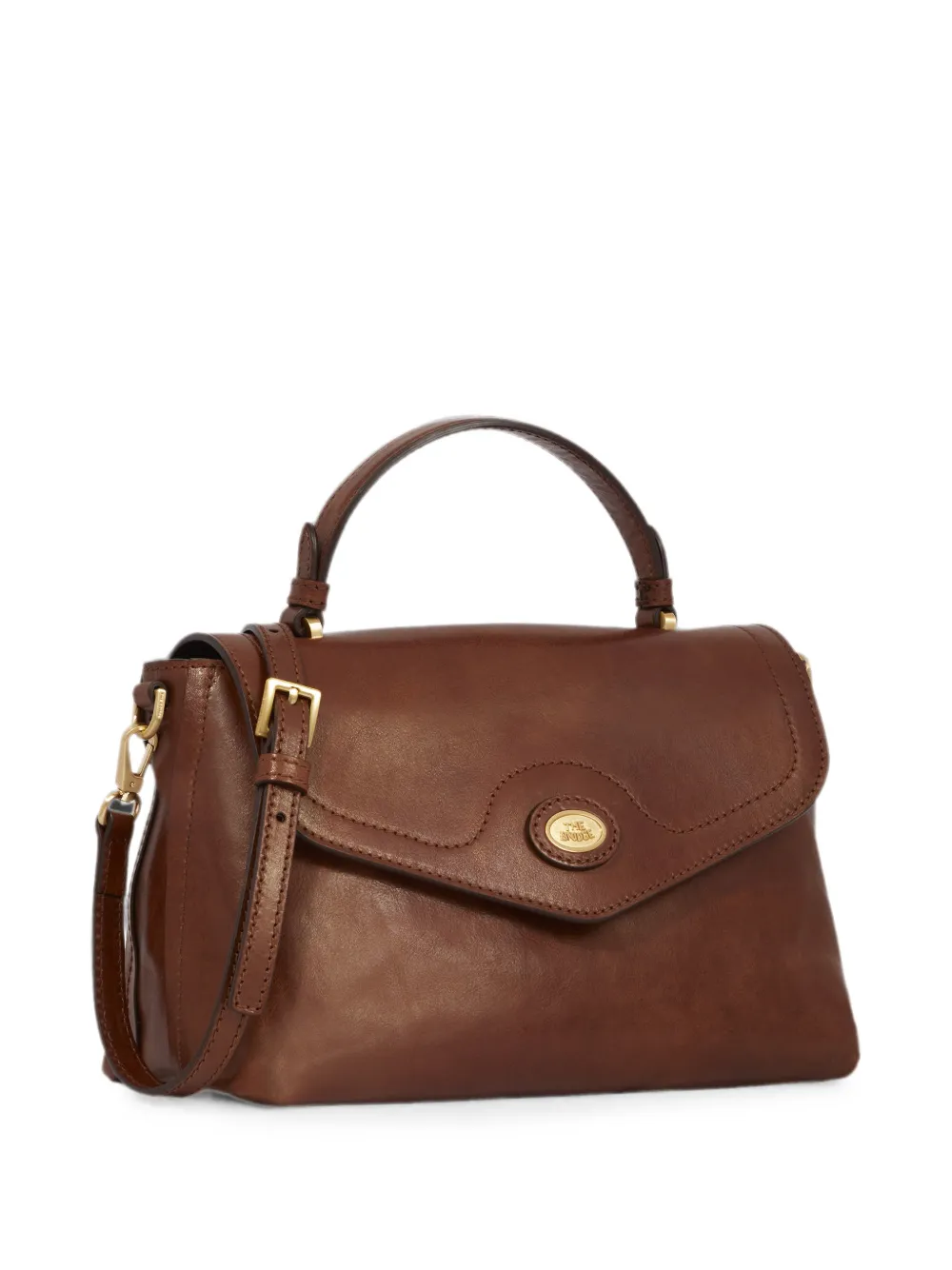 The Bridge Leren shopper Bruin