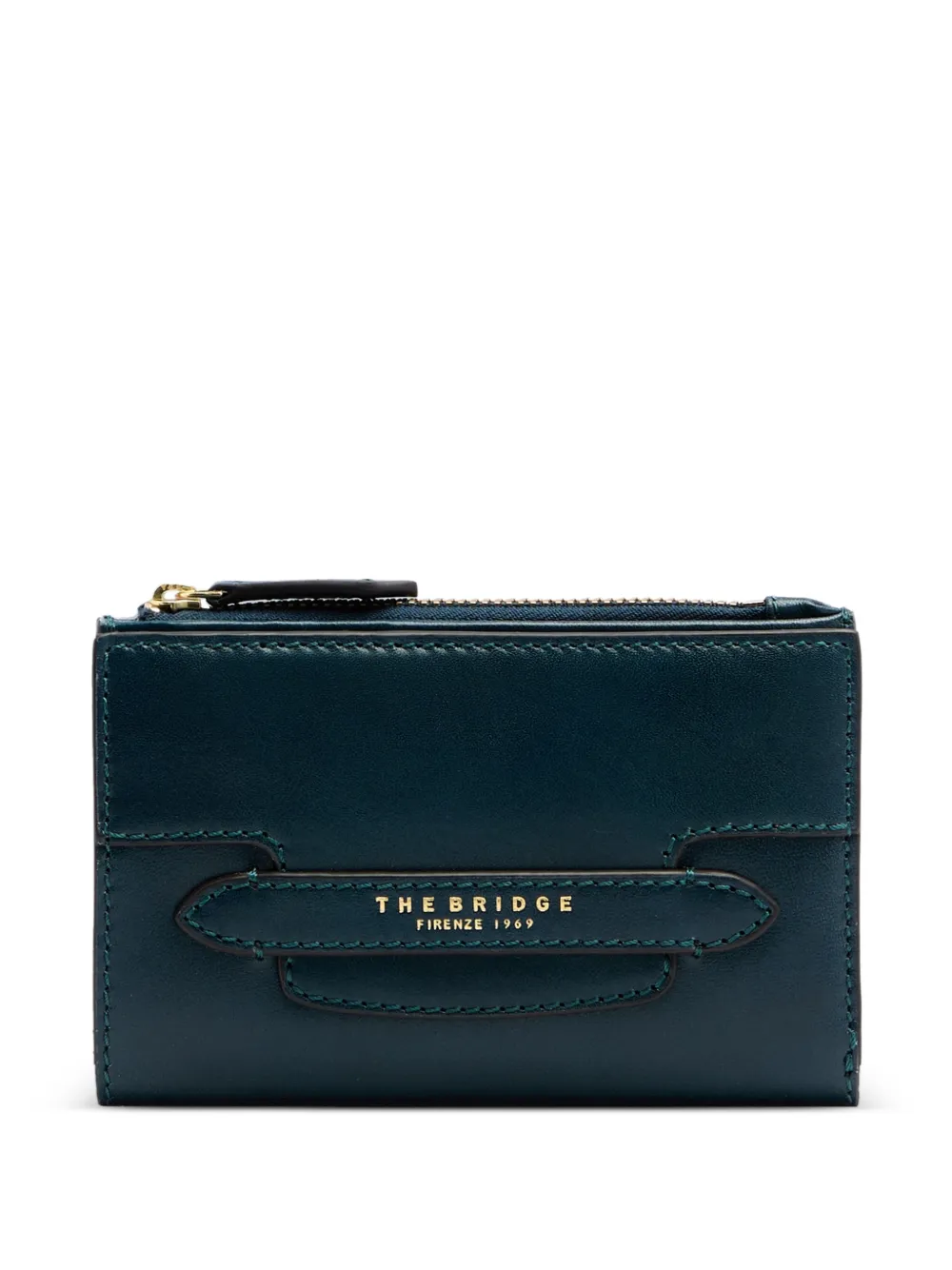 The Bridge Lucrezia leather coin-pocket wallet - Blu