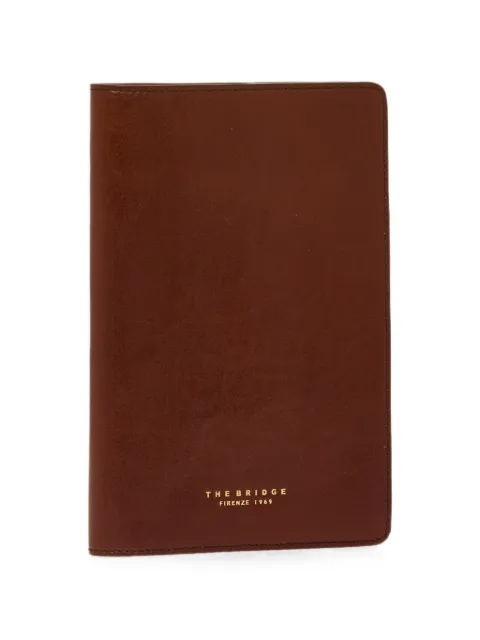 The Bridge logo-stamp leather agenda