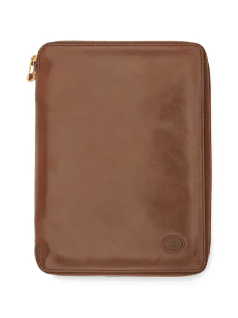 The Bridge small zip-around leather notepad holder
