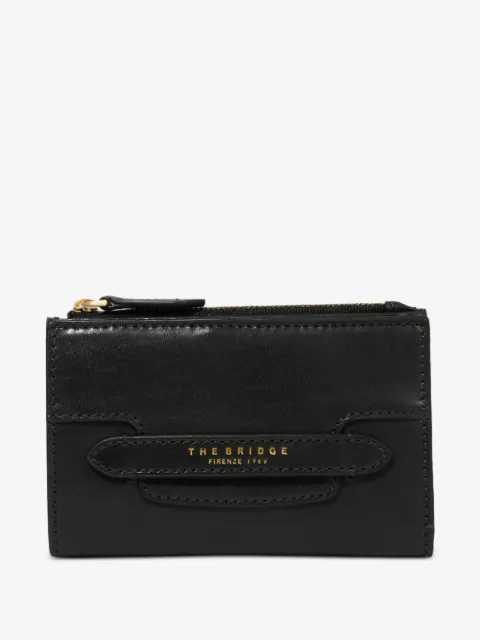 The Bridge logo-print leather wallet