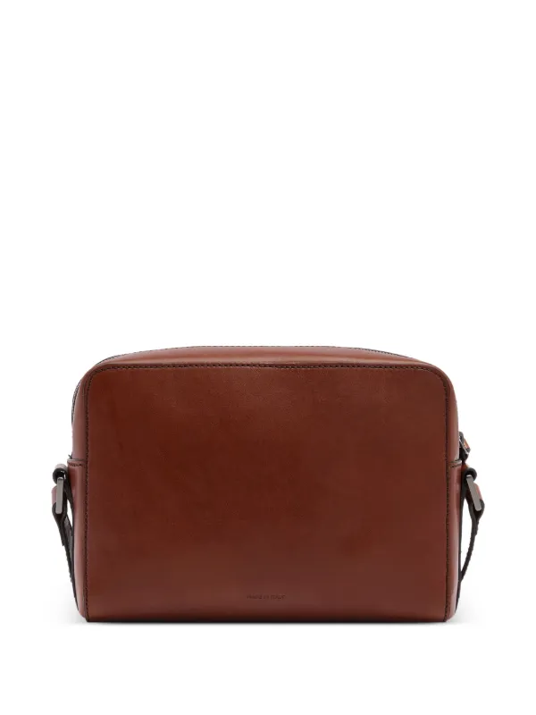 The Bridge Leather push-lock Laptop Bag | Brown | FARFETCH