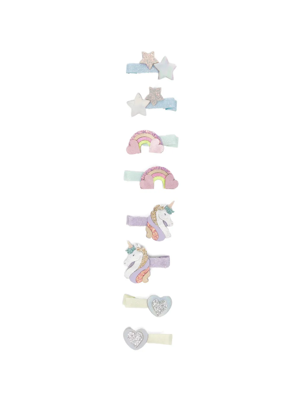 mimi & lula glitter-embellished unicorn hair clips - Rosa