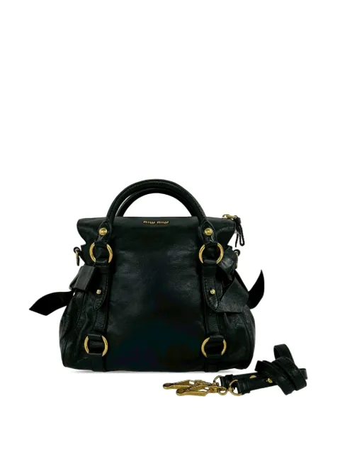 Miu Miu Pre-Owned 2010-2026 Vitello Lux Bow satchel