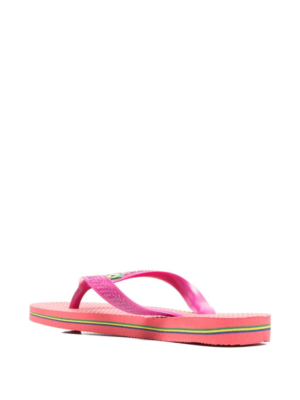 Havaianas Kids Brazil logo-patch flip flops Roze