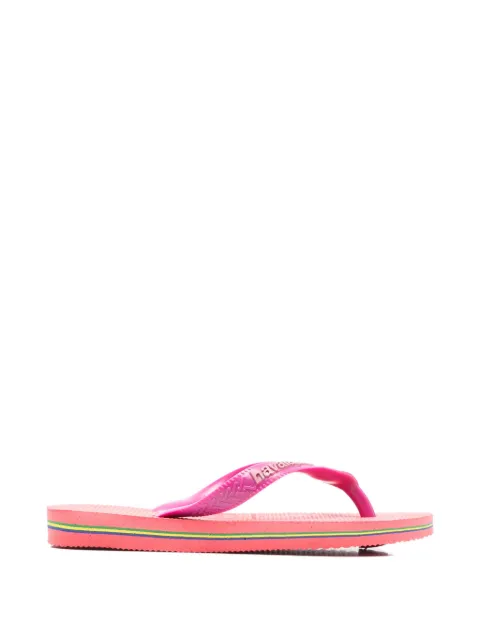 Havaianas Kids Brazil logo-patch flip flops