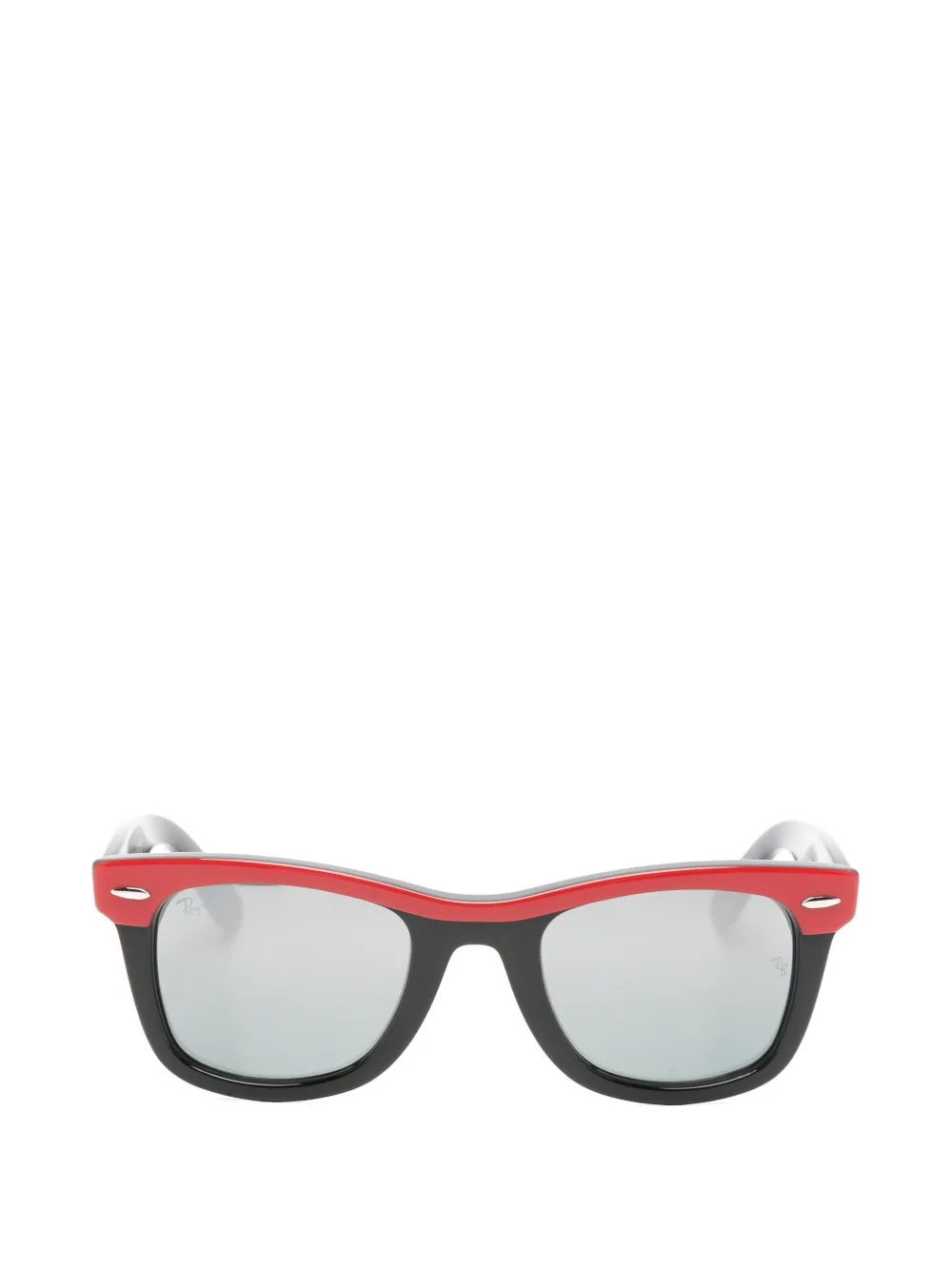 RAY-BAN JUNIOR Occhiali da sole squadrati con placca logo - Nero
