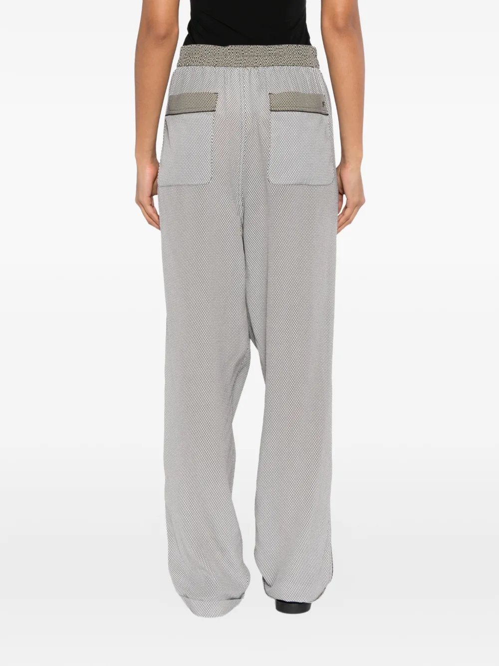 TOM FORD Broek met rasterpatroon Zwart