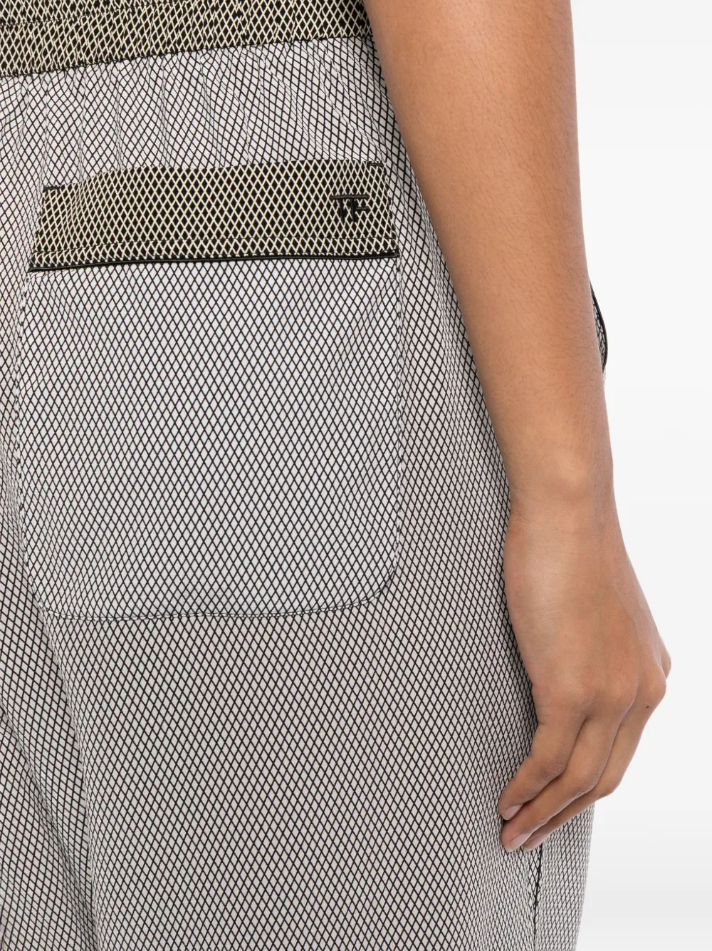 TOM FORD Broek met rasterpatroon Zwart