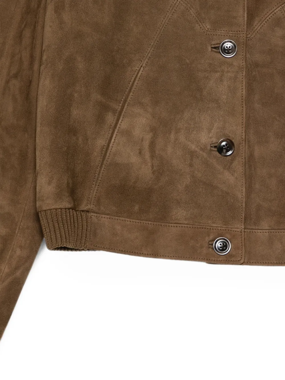 TOM FORD suede panelled jacket Bruin