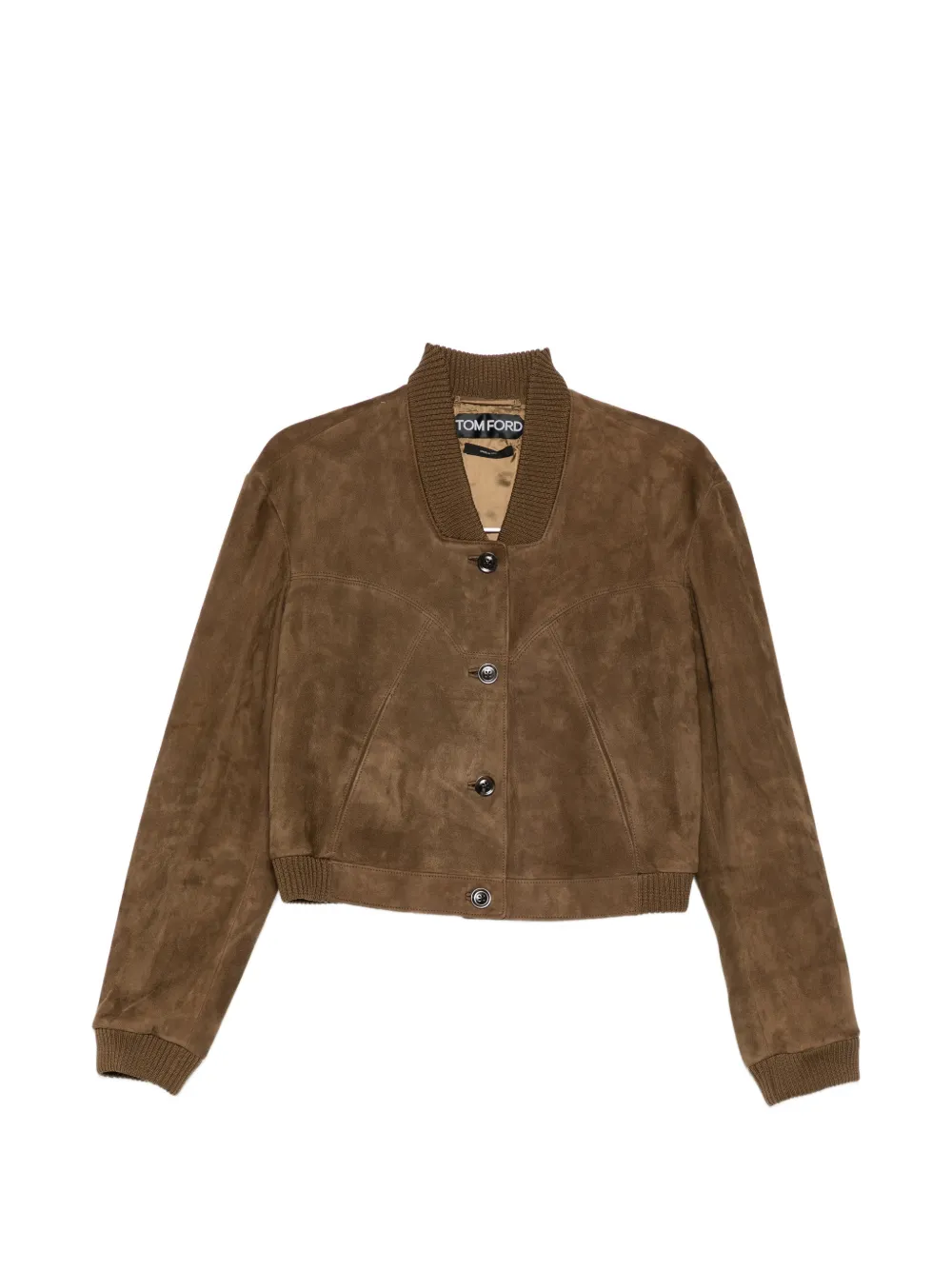 TOM FORD suede panelled jacket Bruin