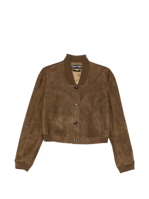 TOM FORD suede panelled jacket
