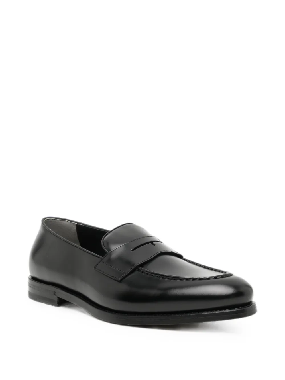 TOM FORD Penny leather loafers Zwart