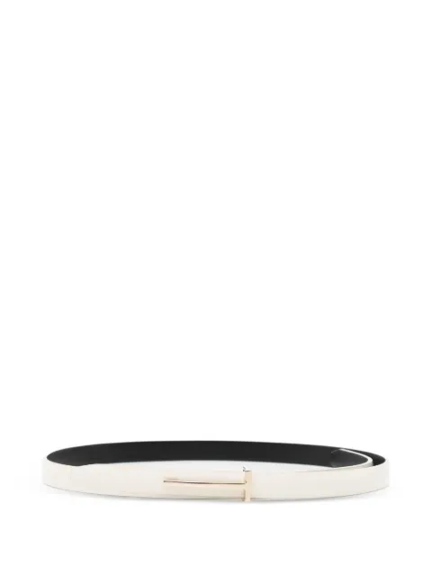 TOM FORD Spazzolato leather slim T belt