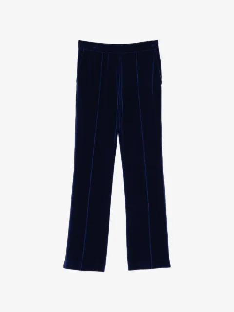 TOM FORD velour tonal TF embroidered joggers
